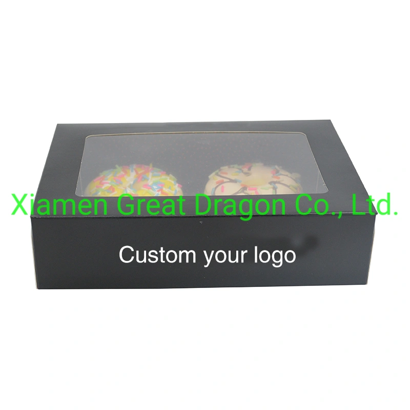 Black Paper Packaging Food Boxes for Restaurant Take Away (CCB21012001)