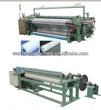 Fiberglass mesh weaving machine