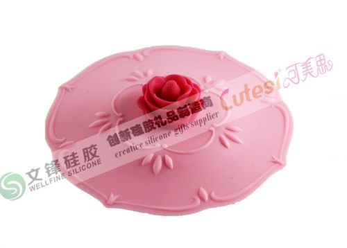 High Temperature Food Grade Silicone Cup Lid Cover Kitchen Cooking Utensils