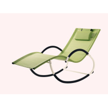 G shape steel frame rocking chair