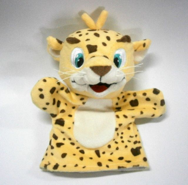 tiger plush hand puppet