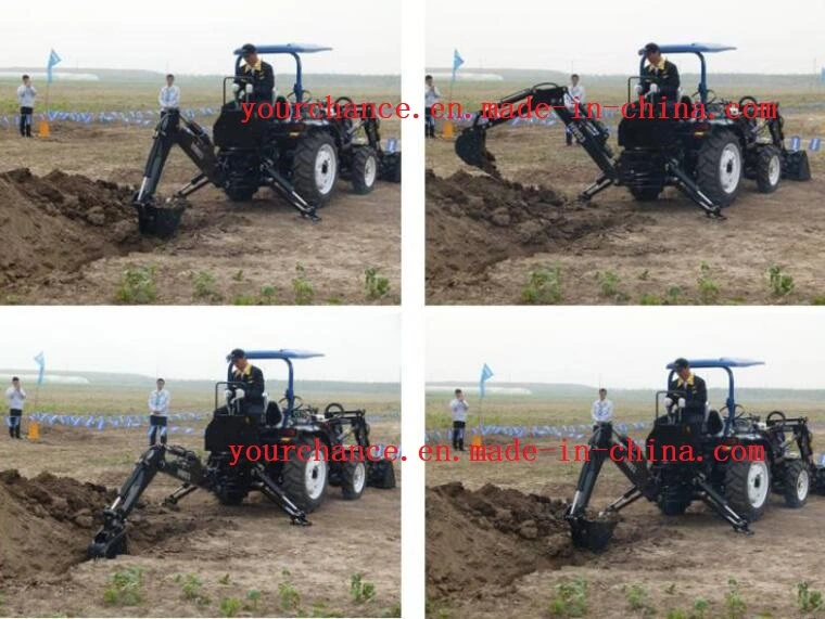 Canada Hot Selling Mini Excavator Lw-6 20-35HP Small Garden Farm Tractor 3 Point Hitch Pto Drive Backhoe