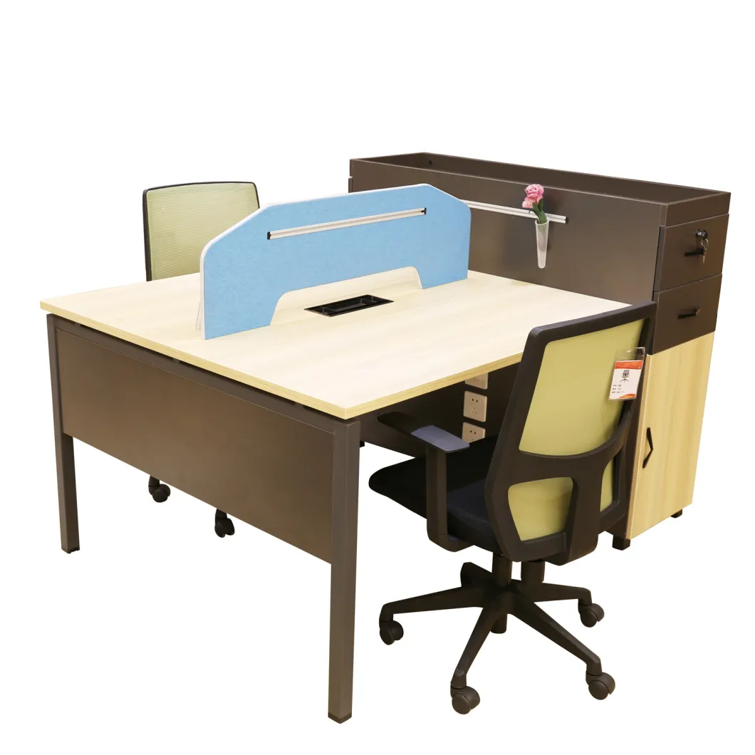Modular Open Wooden Office Partition Melamine Workstation (H70-0266)