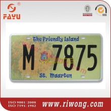 Custom Embossed Aluminum License Plate