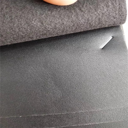 Embossing faux nonwoven fabric pu leather