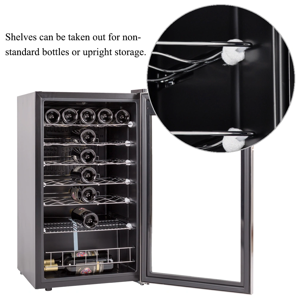 35 Bottles Digital Control Compressor Wine Fridge Cooler