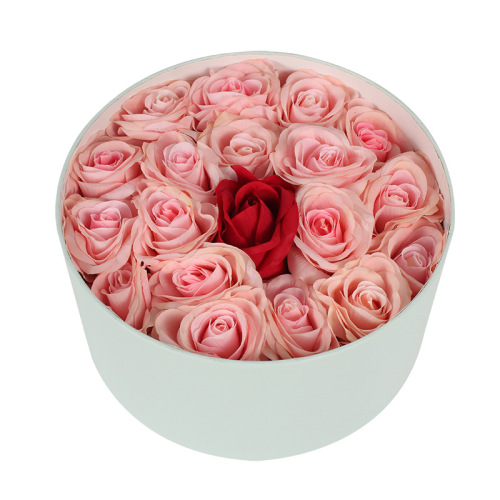 Op maat bewaarde bloemen geschenk caja de ronde doos