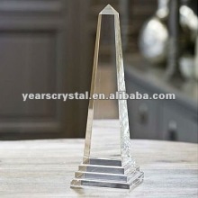 blank crystal obelisk trophy for souvenir