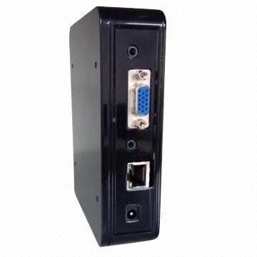 HD media signage player with VGA output and FTP server inside, update contents via Wi-Fi/LAN