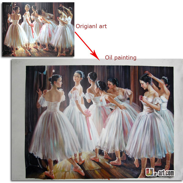 Ballet dancer paintings custom famous oil painting