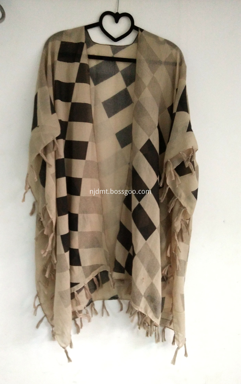 Ladies Fashion Printing Kimono brown