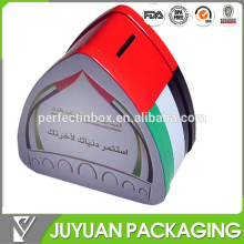 money saving metal tin/cute coin tin can