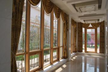 wood mullion-transom system window