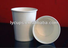 Different types of Disposable Plain white Paper coffee Cups