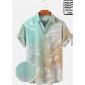 Оптовая индивидуальная графическая хлопковая печатная дизайн мужские рубашки