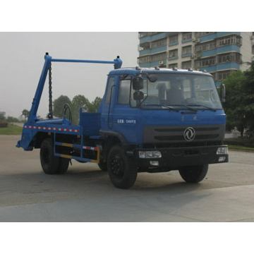 Dongfeng145 4X2 8CBM حاوية إلقاء شاحنات القمامة