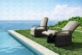 Taman Adjustable Outdoor Lounger Sun Bed