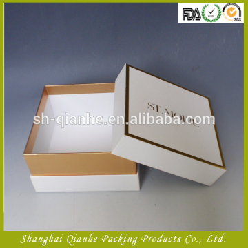 small white cardboard paper gift box