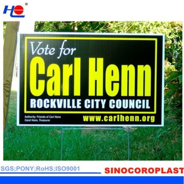 Plastic Coroplast Cheap OEM Political Signs