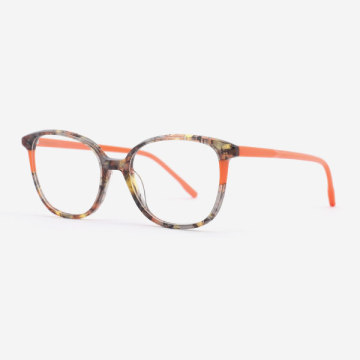 Round and bevel Female Formal Modern Optical Frames