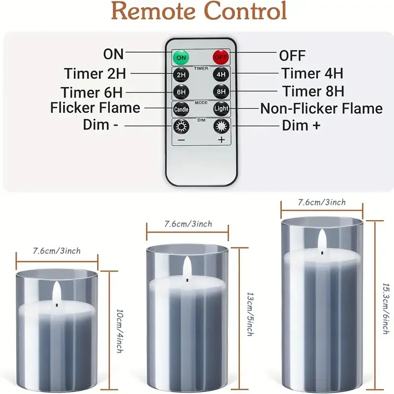 LED Electronic Smokeless Candle, Holiday Confessions Restaurant Decoration