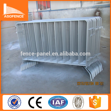 police barrier Fixed Leg 2.3m 10 Bar galvanized crowd control barrier / Crowd Control Barrier 2.3M Fixed Leg