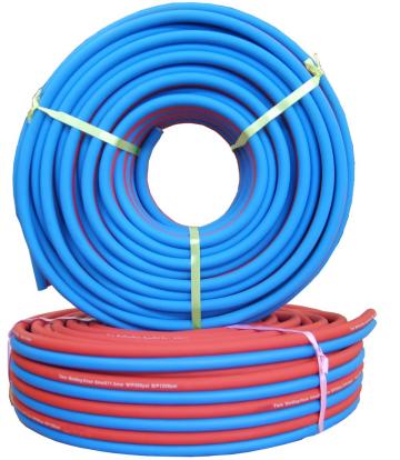 Flexible PVC twin welding hose