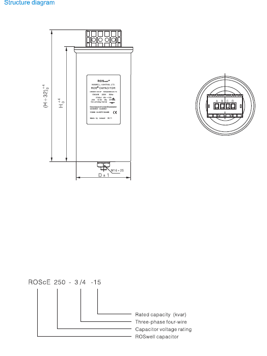 Roswell Three Phase Four Line Capacitor