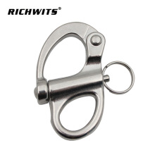 Ringging hardware Stainless steel fixed bail swivel eye snap shackles d rings shackles