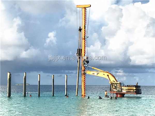 New or used Excavator jack hammer, diesel pile hammer for offshore jetty piling