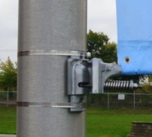 road lgiht pole ads banner hanger