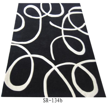 Hand Tufted Carpet With Design