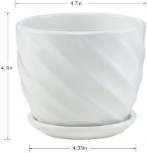 4.7 Inch Cylinder Ceramic Planters