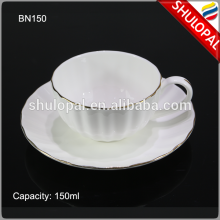 Heat Resistant Opal Glass Cup 150ml Black & White Opal Glass Tableware