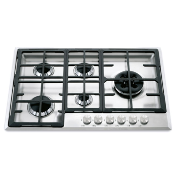 Stainless 5 Burner Gas Hobs Glem Italy