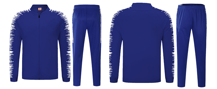 LiDong latest new design sublimated bright blue tracksuit custom