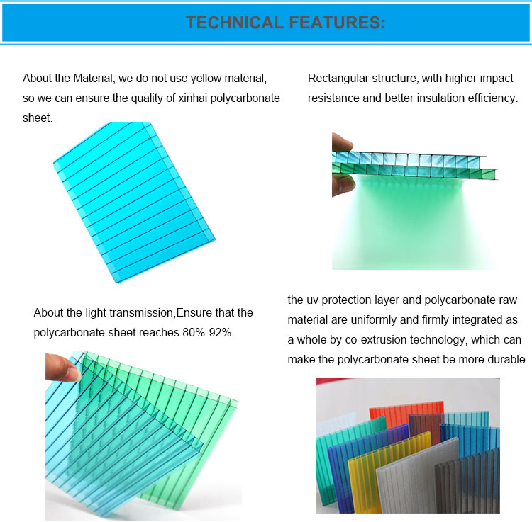 Custom Size Lexan Clear Transparent Polycarbonate corrugated roofing Sheets