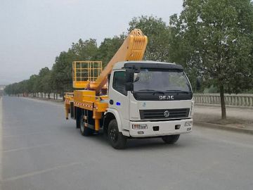 service cherry picker truck mounted telescopic crane