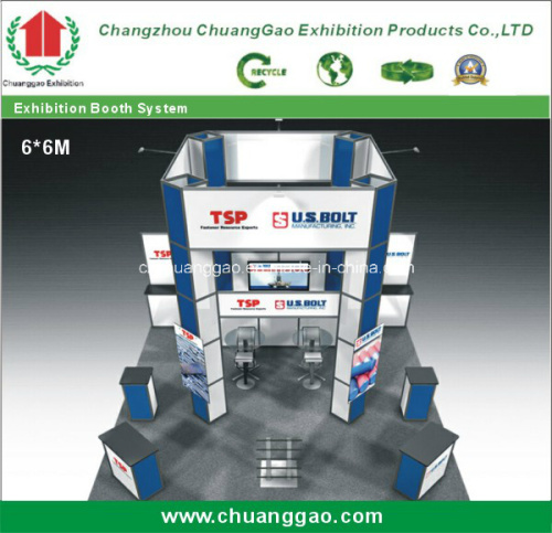 Aluminum Modular Exhibition Display Booth Design for Trade Fair Show