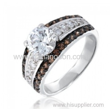 Chocolate Cz Engagement Ring For Women?