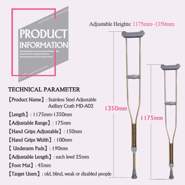 hospital walking stick and cruches