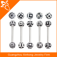Cheap tongue barbell high quality personalized tongue rings for young ladies