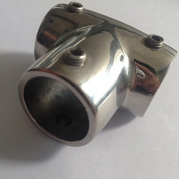 Customized stainless steel pipe rail fitting rail tee fitting