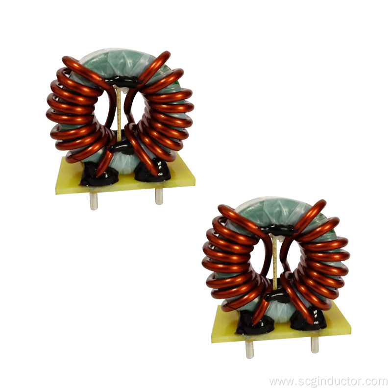 High frequency magnetic ring inductors