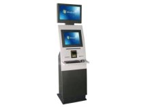 Touch Screen Waterproof Wire Internet Information Access Dual Screen Kiosk / Kiosks