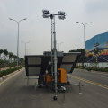 solar led light tower for construction