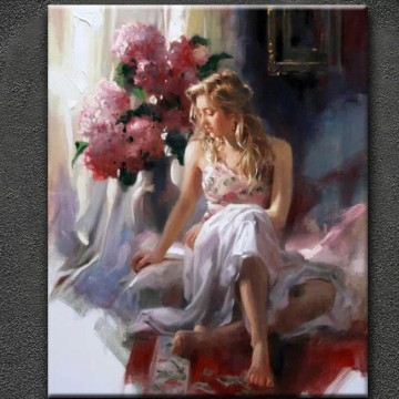 Stretched handmade sexy girl nude canvas paintings for bedroom