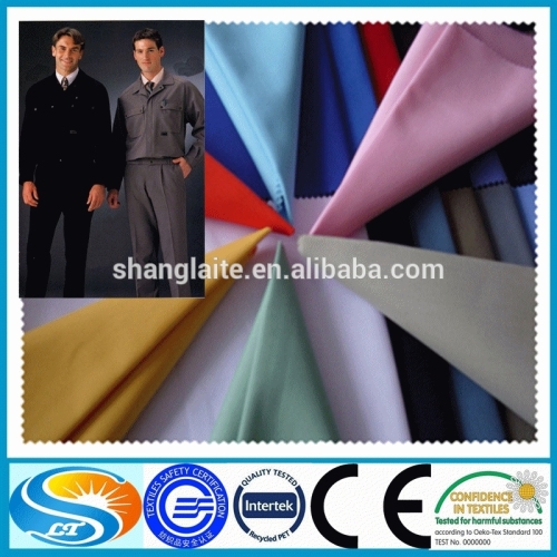 High quality polyester cotton fabric for workwear,chef and nurse uniform customizable