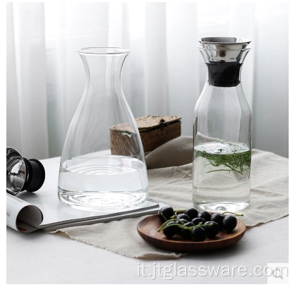 Brocca per acqua fredda in vetro resistente al calore 1,5 L