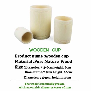 Eco Friendly Wooden Cup Reusable Drinking Cup